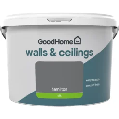 GoodHome Walls & Ceilings Hamilton Silk Emulsion Paint, 2.5L -Hammerite Shop goodhome walls ceilings hamilton silk emulsion paint 2 5l3663602597414 02c