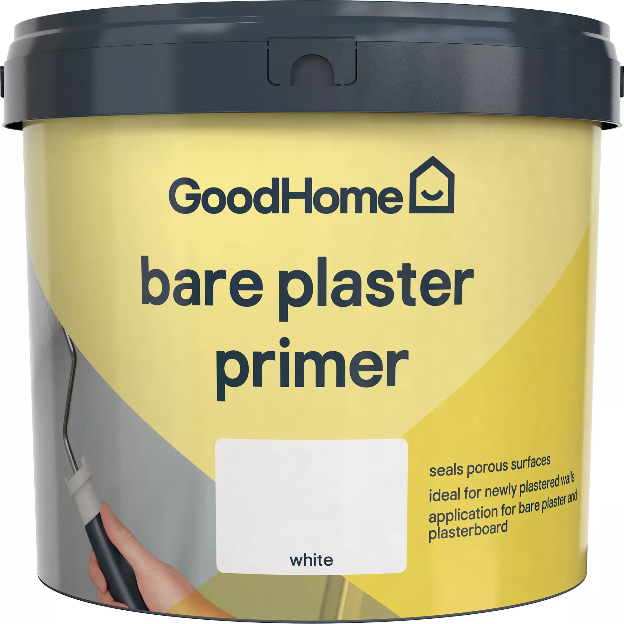 GoodHome Walls & Ceilings White Wall & Ceiling Primer & Undercoat, 5L 3 GoodHome Walls & Ceilings White Wall & Ceiling Primer & Undercoat, 5L