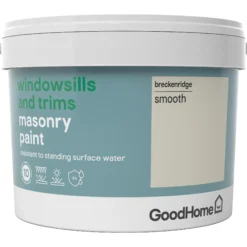GoodHome Windowsills & Trims Breckenridge Smooth Matt Masonry Paint, 2.5L -Hammerite Shop goodhome windowsills trims breckenridge smooth matt masonry paint 2 5l3663602520771 08c bq