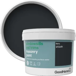 GoodHome Windowsills & Trims Liberty Smooth Matt Masonry Paint, 2.5L -Hammerite Shop goodhome windowsills trims liberty smooth matt masonry paint 2 5l3663602520542 37c