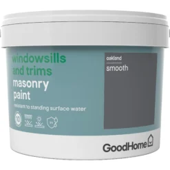 GoodHome Windowsills & Trims Oakland Smooth Matt Masonry Paint, 2.5L 9 GoodHome Windowsills & Trims Oakland Smooth Matt Masonry Paint, 2.5L -Hammerite Shop goodhome windowsills trims oakland smooth matt masonry paint 2 5l3663602520573 08c bq