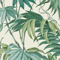 Grandeco Green Palm Leaves Embossed Wallpaper -Hammerite Shop grandeco green palm leaves embossed wallpaper5411012481322 37c bq