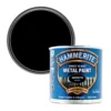 Hammerite Black Gloss Metal Paint, 250ml -Hammerite Shop hammerite black gloss metal paint 250ml5011867220017 02c bq