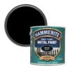 Hammerite Black Satinwood Metal Paint, 2.5L -Hammerite Shop hammerite black satinwood metal paint 2 5l5011867010908 02c bq