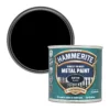 Hammerite Black Satinwood Metal Paint, 250ml -Hammerite Shop hammerite black satinwood metal paint 250ml5011867010861 02c bq