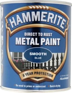 Hammerite Blue Gloss Metal Paint, 750ml -Hammerite Shop hammerite blue gloss metal paint 750ml5011867009353 08c bq
