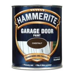 Hammerite Chestnut High Sheen Garage Door Paint, 750ml -Hammerite Shop hammerite chestnut high sheen garage door paint 750ml5011867018362 08c bq