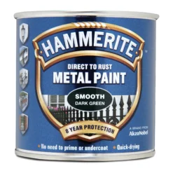 Hammerite Dark Green Gloss Metal Paint, 250ml 7 Hammerite Dark Green Gloss Metal Paint, 250ml -Hammerite Shop hammerite dark green gloss metal paint 250ml5011867229010 08c bq
