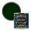 Hammerite Dark Green Hammered Effect Metal Paint, 250ml 1 Hammerite Dark Green Hammered Effect Metal Paint, 250ml -Hammerite Shop hammerite dark green hammered effect metal paint 250ml5011867227016 02c bq