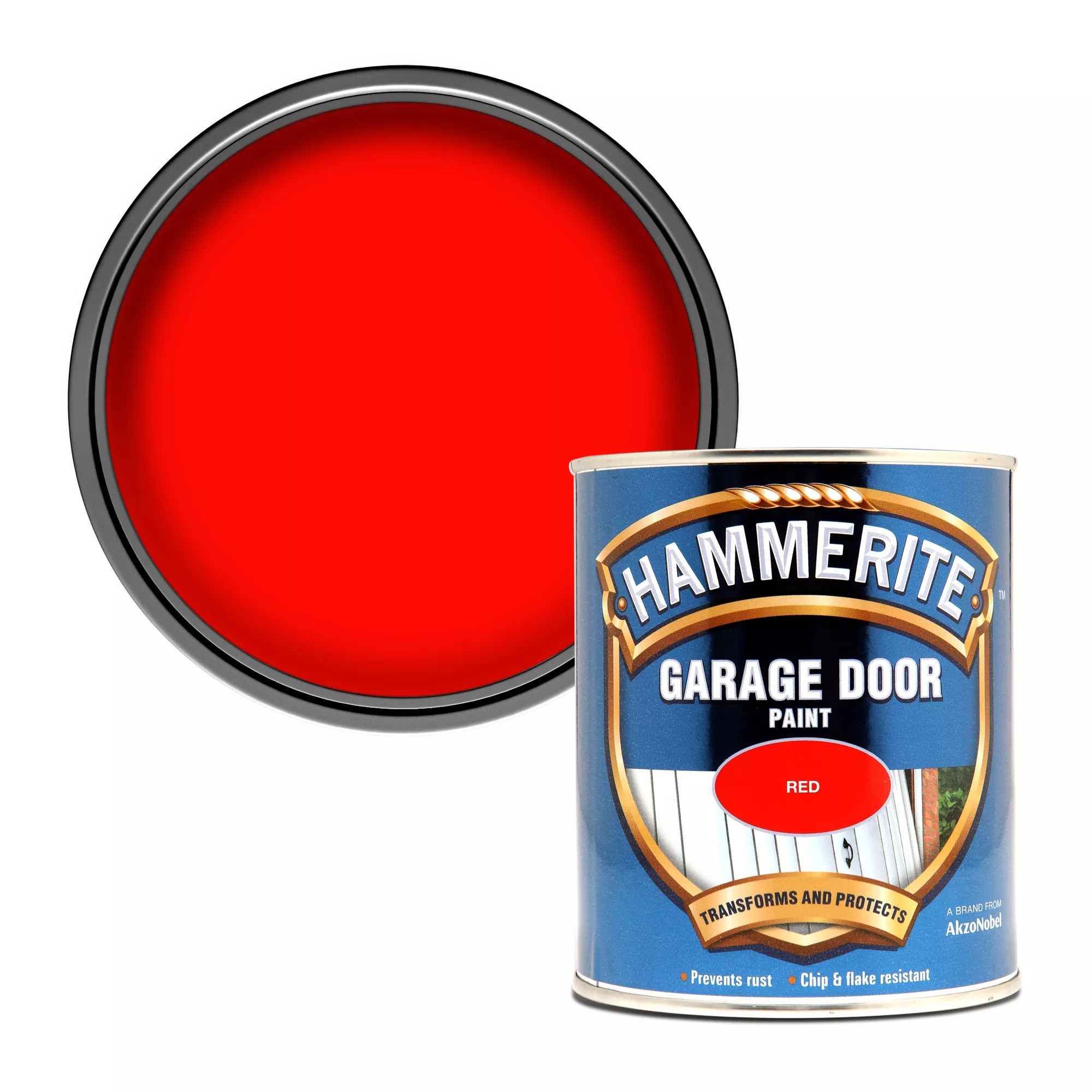 Hammerite Gloss Red High Sheen Garage Door Paint, 750ml 3 Hammerite Gloss Red High Sheen Garage Door Paint, 750ml