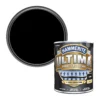 Hammerite Ultima Black Matt Multi-surface Exterior Metal Paint, 750ml -Hammerite Shop hammerite ultima black matt multi surface exterior metal paint 750ml5010212651933 02c bq
