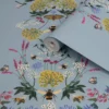 Joules Blue Floral Bee Smooth Wallpaper 1 Joules Blue Floral Bee Smooth Wallpaper -Hammerite Shop joules blue floral bee smooth wallpaper5011583527117 36c bq
