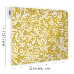 Joules Yellow Ditsy Floral Smooth Wallpaper -Hammerite Shop joules yellow ditsy floral smooth wallpaper5011583526066 02t bq
