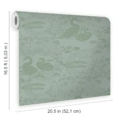 Laura Ashley Heritage Inspired Green Animal Smooth Wallpaper -Hammerite Shop laura ashley heritage inspired green animal smooth wallpaper5011583523966 02t bq