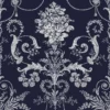Laura Ashley Josette Midnight Damask Smooth Wallpaper -Hammerite Shop laura ashley josette midnight damask smooth wallpaper5011583468021 02c bq