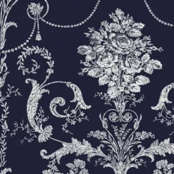 Laura Ashley Josette Midnight Damask Smooth Wallpaper -Hammerite Shop laura ashley josette midnight damask smooth wallpaper5011583468021 37c bq