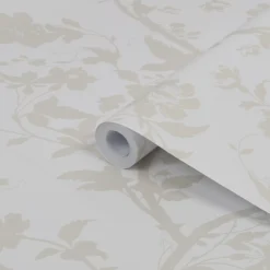 Laura Ashley Oriental Pearlescent White Garden Smooth Wallpaper -Hammerite Shop laura ashley oriental pearlescent white garden smooth wallpaper5011583468175 36c bq