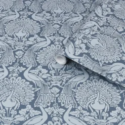 Laura Ashley Peacock Damask Dusky Seaspray Damask Smooth Wallpaper -Hammerite Shop laura ashley peacock damask dusky seaspray damask smooth wallpaper5011583486865 36c bq