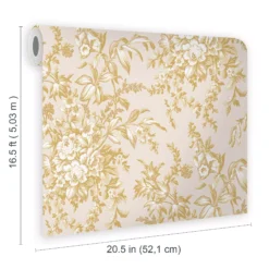 Laura Ashley Picardie Pale Gold Floral Smooth Wallpaper 13 Laura Ashley Picardie Pale Gold Floral Smooth Wallpaper -Hammerite Shop laura ashley picardie pale gold floral smooth wallpaper5011583486568 02t bq