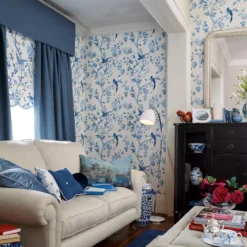 Laura Ashley Summer Palace Royal Blue Floral Smooth Wallpaper 11 Laura Ashley Summer Palace Royal Blue Floral Smooth Wallpaper -Hammerite Shop laura ashley summer palace royal blue floral smooth wallpaper5011583468144 20i bq