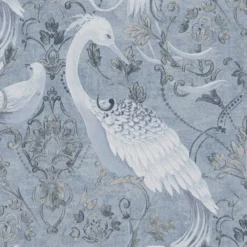 Laura Ashley Tregaron Blue Animal Smooth Wallpaper -Hammerite Shop laura ashley tregaron blue animal smooth wallpaper5011583551303 37c bq