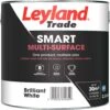 Leyland Trade Smart Brilliant White Mid Sheen Multi-surface Paint, 2.5L