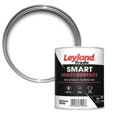 Leyland Trade Smart Brilliant White Mid Sheen Multi-surface Paint, 750ml 5 Leyland Trade Smart Brilliant White Mid Sheen Multi-surface Paint, 750ml - Image 3