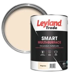 Leyland Trade Smart Magnolia Mid Sheen Multi-surface Paint, 5L -Hammerite Shop leyland trade smart magnolia mid sheen multi surface paint 5l5010426814698 21c bq