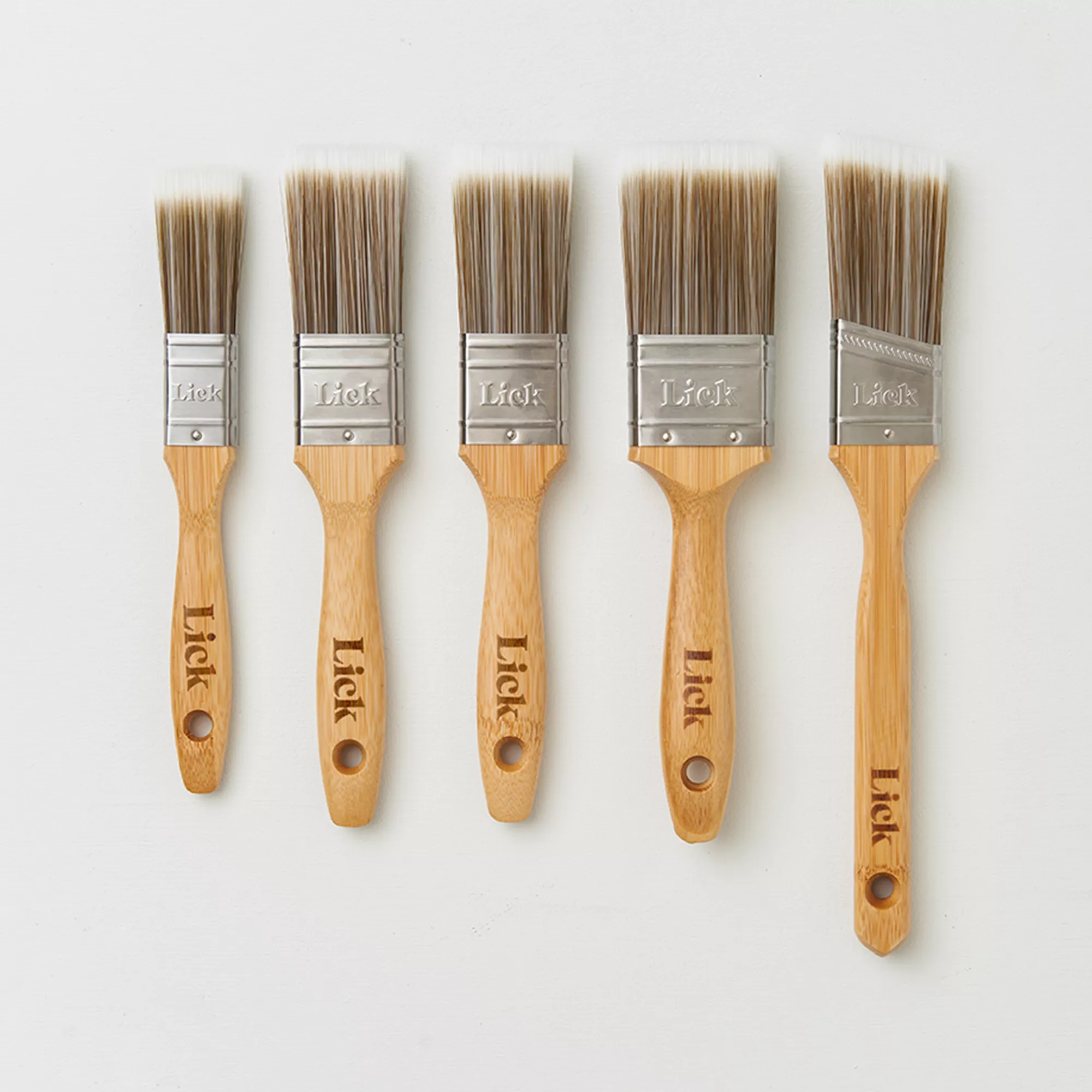 Lick Flagged Tip Paint Brush, Set Of 5 6 Lick Flagged Tip Paint Brush, Set Of 5 - Image 4
