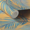 Lick Yellow & Blue Jungle 01 Smooth Wallpaper -Hammerite Shop lick yellow blue jungle 01 smooth wallpaper5060756114234 01c bq