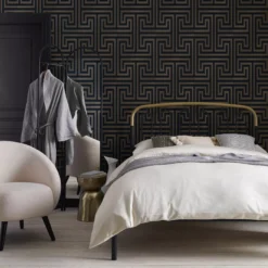 Next Metallic Greek Key Navy Metallic Effect Smooth Wallpaper -Hammerite Shop next metallic greek key navy metallic effect smooth wallpaper5011583521108 21i bq