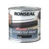 Ronseal Black Satin Doorstep Paint, 250ml -Hammerite Shop ronseal black satin doorstep paint 250ml5010214866595 08c bq