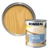 Ronseal Diamond Hard Antique Pine Matt Wax Wood Wax, 0.75L -Hammerite Shop ronseal diamond hard antique pine matt wax wood wax 0 75l5010214868827 02c bq