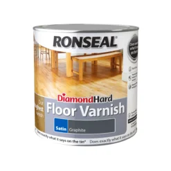 Ronseal Diamond Hard Floor Graphite Satin Varnish, 2.5L -Hammerite Shop ronseal diamond hard floor graphite satin varnish 2 5l5010214894178 08c bq