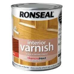 Ronseal Diamond Hard Medium Oak Gloss Wood Varnish, 0.25L
