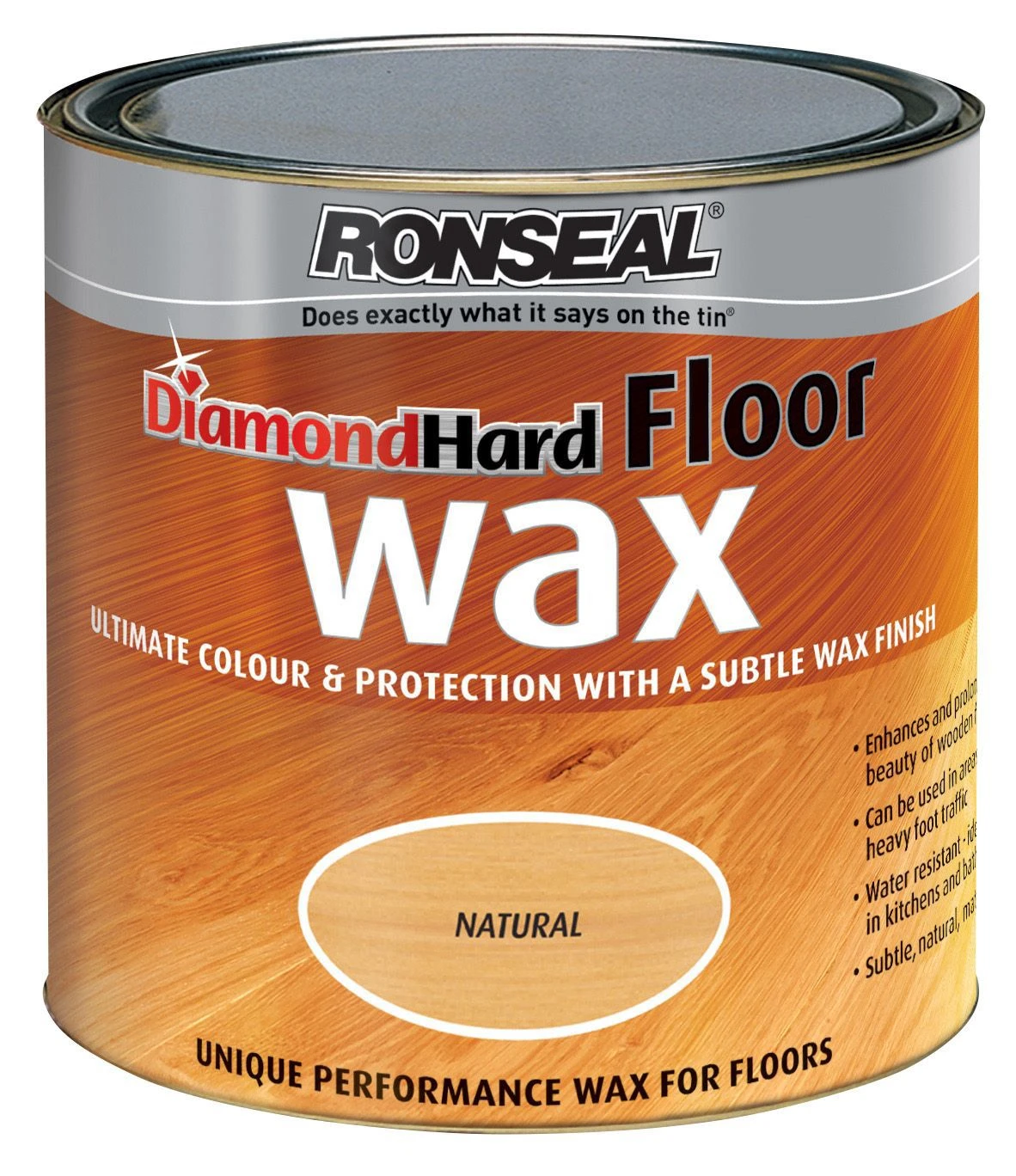 Ronseal Diamond Hard Natural Satin Wax Wood Wax, 2.5L 3 Ronseal Diamond Hard Natural Satin Wax Wood Wax, 2.5L