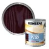 Ronseal Diamond Hard Walnut Matt Wax Wood Wax, 0.75L -Hammerite Shop ronseal diamond hard walnut matt wax wood wax 0 75l5010214868834 02c bq
