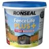 Ronseal Fence Life Plus Charcoal Grey Matt Fence & Shed Treatment, 5L -Hammerite Shop ronseal fence life plus charcoal grey matt fence shed treatment 5l5010214883943 08c bq