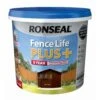 Ronseal Fence Life Plus Dark Oak Matt Fence & Shed Treatment, 5L -Hammerite Shop ronseal fence life plus dark oak matt fence shed treatment 5l5010214876235 08c bq