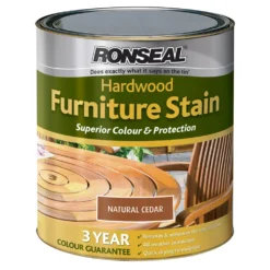 Ronseal Hardwood Natural Cedar Furniture Wood Stain, 750ml 6 Ronseal Hardwood Natural Cedar Furniture Wood Stain, 750ml -Hammerite Shop ronseal hardwood natural cedar furniture wood stain 750ml5010214864270 08c bq
