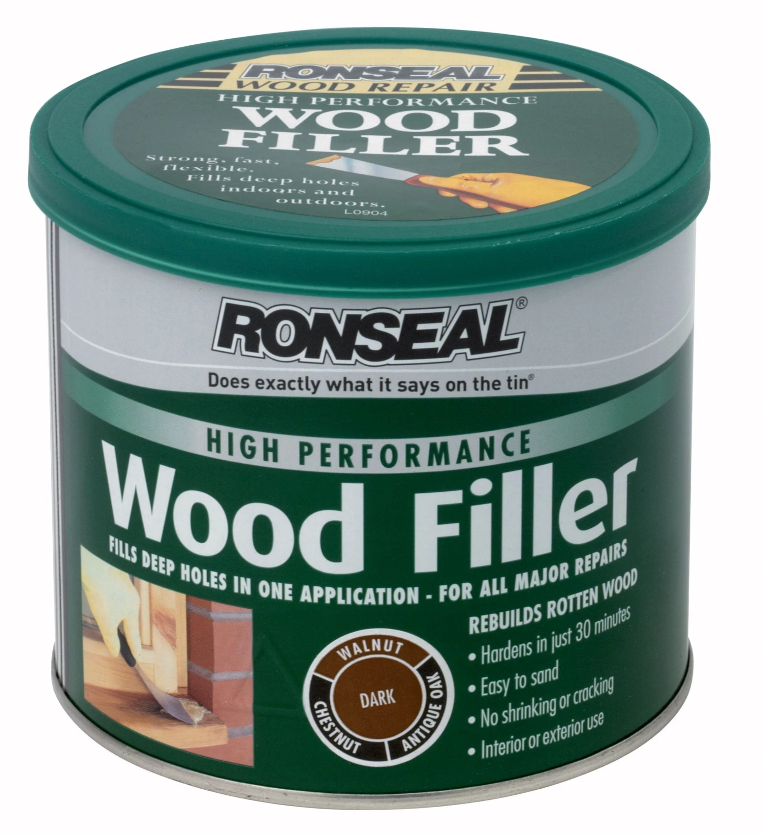 Ronseal High Performance Dark Ready Mixed Wood Filler 550g 3 Ronseal High Performance Dark Ready Mixed Wood Filler 550g