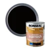 Ronseal Interior Ebony Satin Varnish, 750ml -Hammerite Shop ronseal interior ebony satin varnish 750ml5010214894321 02c bq