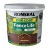 Ronseal One Coat Fence Life Medium Oak Matt Fence & Shed Treatment, 5L -Hammerite Shop ronseal one coat fence life medium oak matt fence shed treatment 5l5010214882892 08c bq