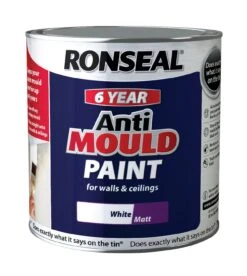 Ronseal Problem Wall White Matt Anti-mould Paint, 2.5L