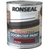 Ronseal Tile Red Satinwood Doorstep Paint, 750ml -Hammerite Shop ronseal tile red satinwood doorstep paint 750ml5010214854042 08c bq