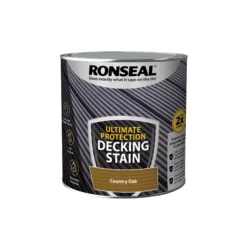 Ronseal Ultimate Protection Country Oak Matt Decking Wood Stain, 2.5L 6 Ronseal Ultimate Protection Country Oak Matt Decking Wood Stain, 2.5L -Hammerite Shop ronseal ultimate protection country oak matt decking wood stain 2 5l5010214891108 08c