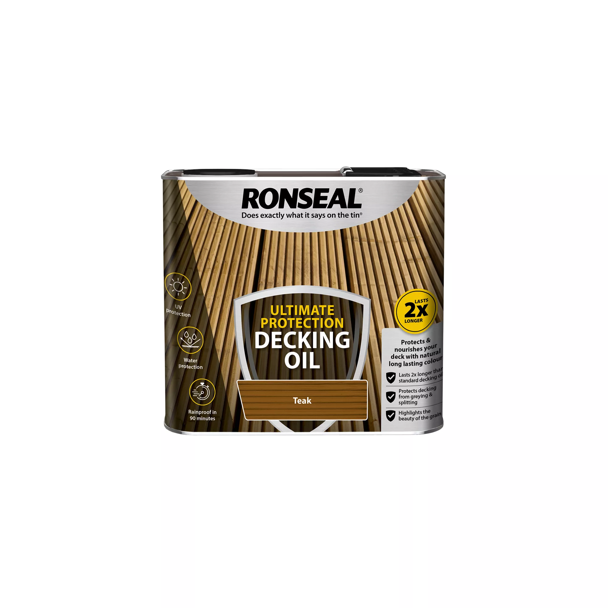 Ronseal Ultimate Teak Decking Wood Oil, 2.5L 3 Ronseal Ultimate Teak Decking Wood Oil, 2.5L