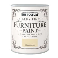 Rust-Oleum Clotted Cream Chalky Effect Matt Furniture Paint, 750ml -Hammerite Shop rust oleum clotted cream chalky effect matt furniture paint 750ml5013296031103 08c bq