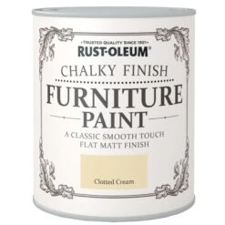 Rust-Oleum Clotted Cream Flat Matt Furniture Paint, 2.5L -Hammerite Shop rust oleum clotted cream flat matt furniture paint 2 5l5013296034067 08c bq