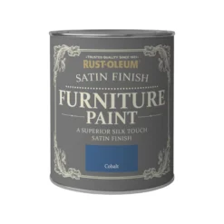 Rust-Oleum Cobalt Satinwood Furniture Paint, 750ml -Hammerite Shop rust oleum cobalt satinwood furniture paint 750ml5013296037334 08c bq